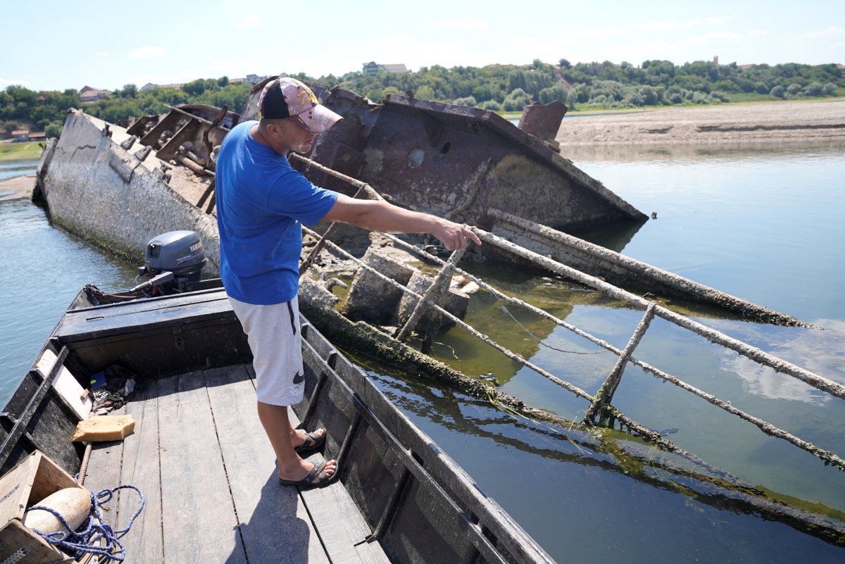 Drought exposes sunken warships in Danube #6