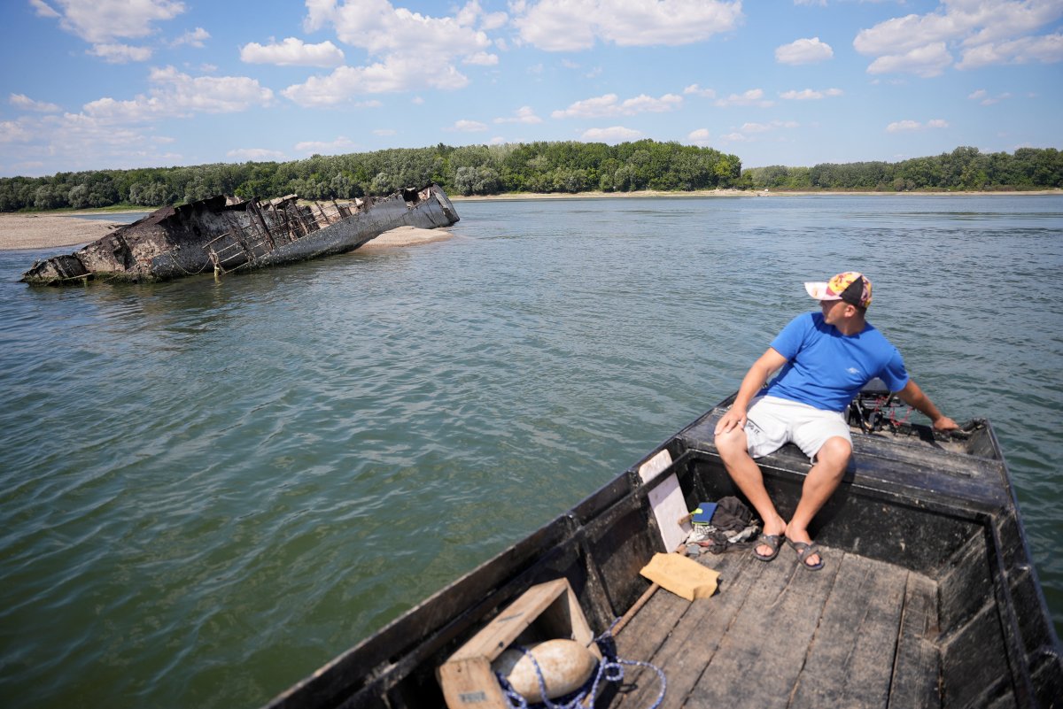 Drought exposes sunken warships in Danube #7