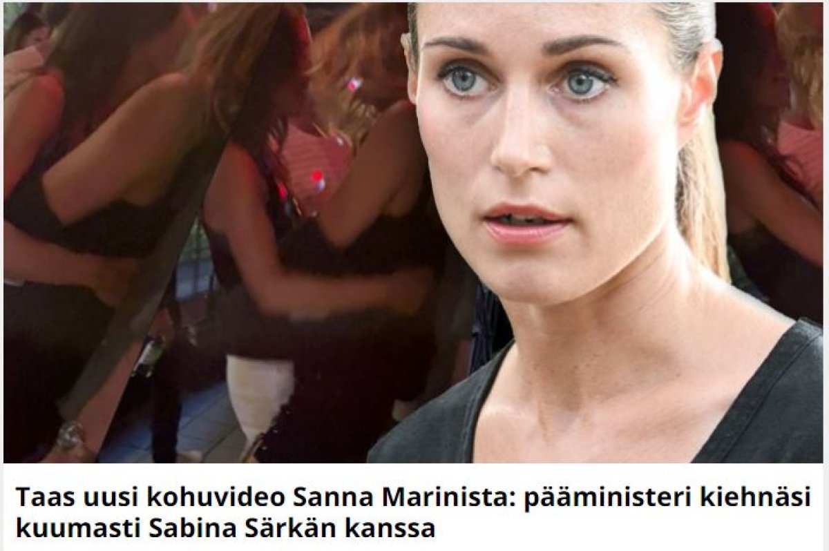 Finnish Prime Minister Marin danced with model Sabina #1