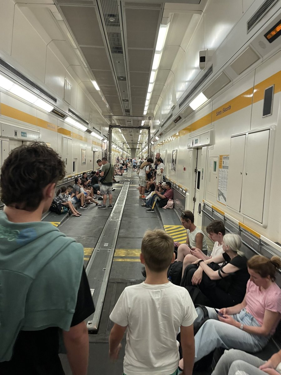 Passengers stranded in the English Channel Tunnel #3