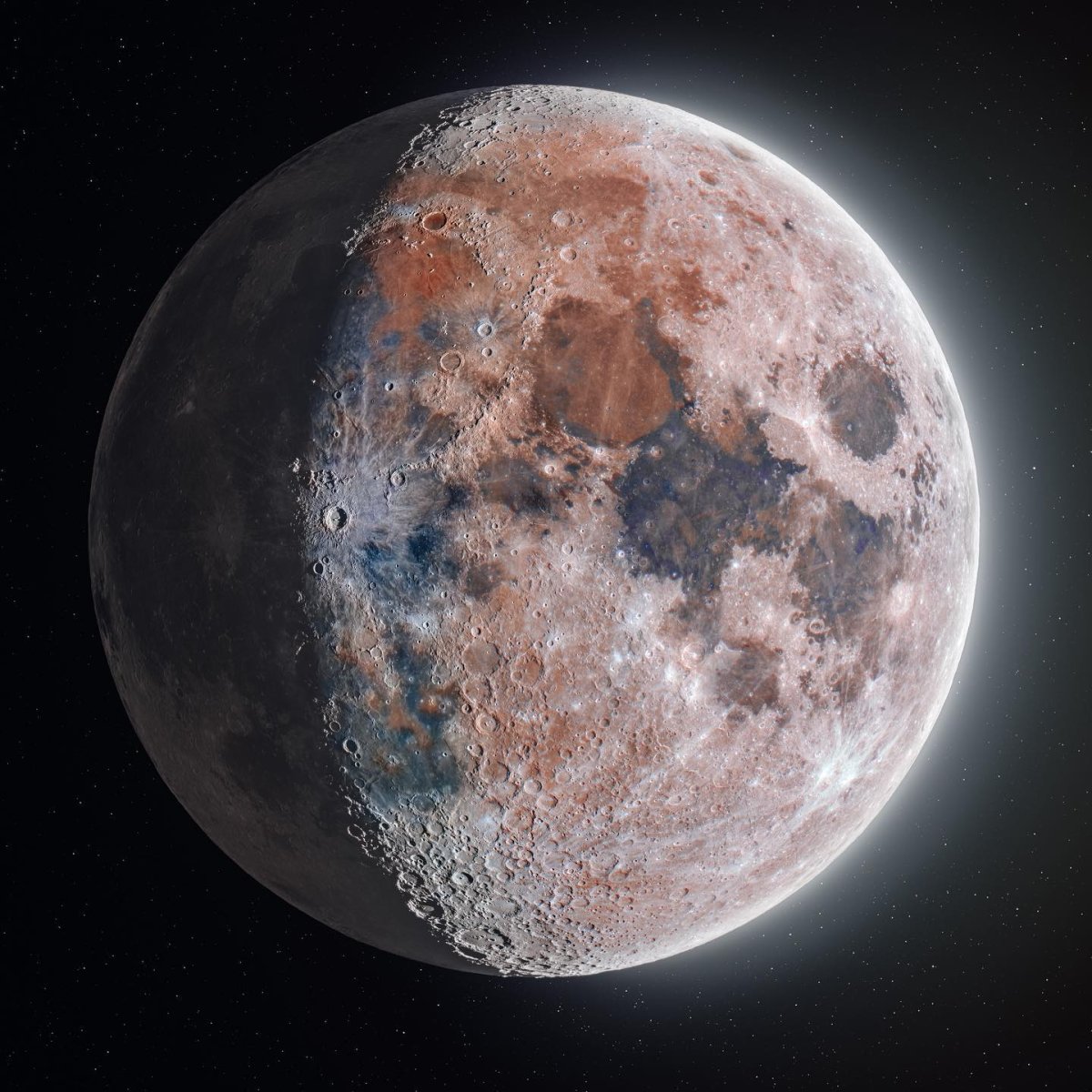 New highly detailed photos of the moon taken #1