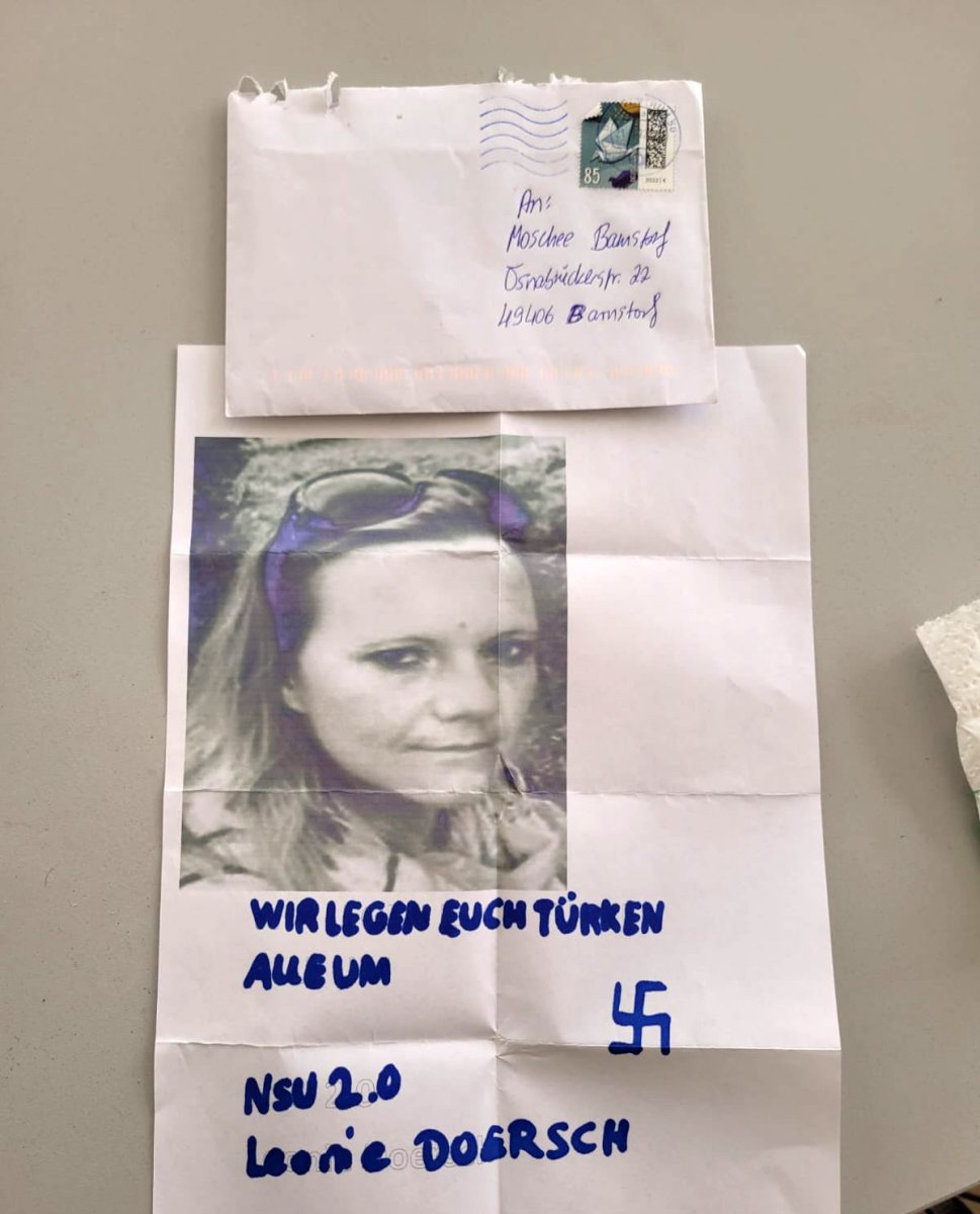 In Germany, a threatening letter was left at the mosque: We will kill the Turks #1