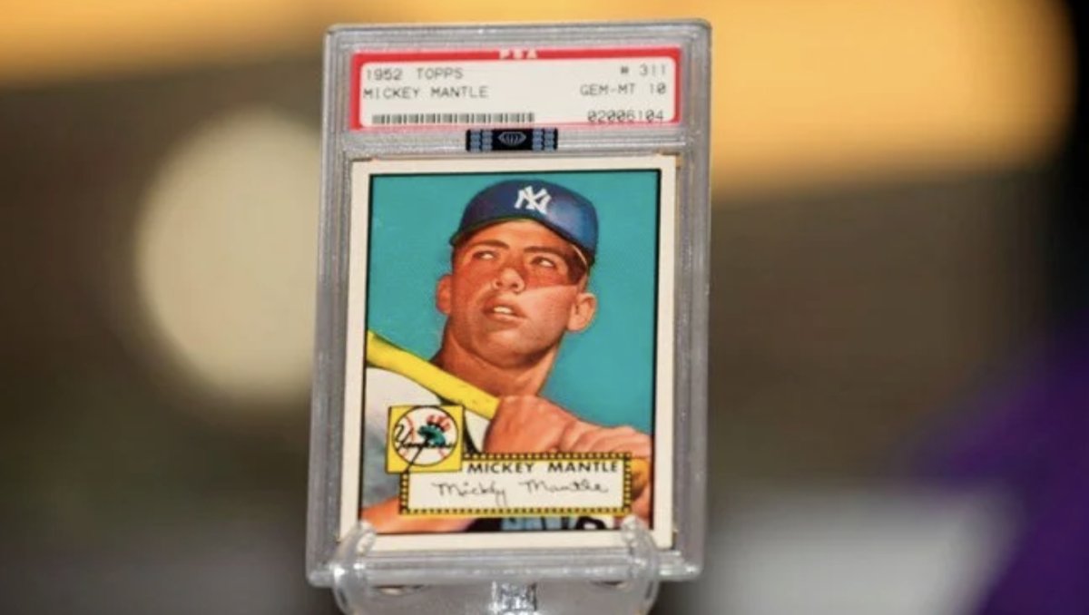 Mickey Mantle player card sold for $12.6 million #1
