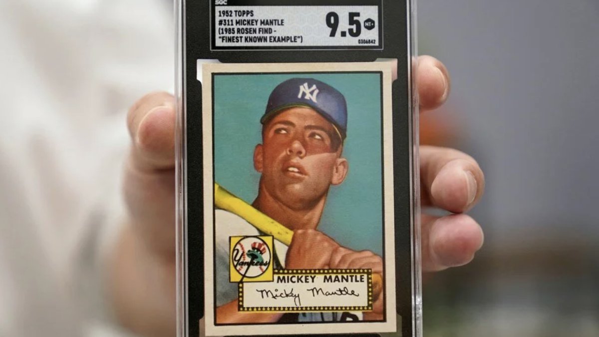 Mickey Mantle player card sold for $12.6 million
