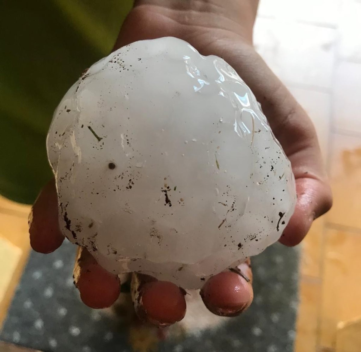In Spain, hail the size of a tennis ball #4