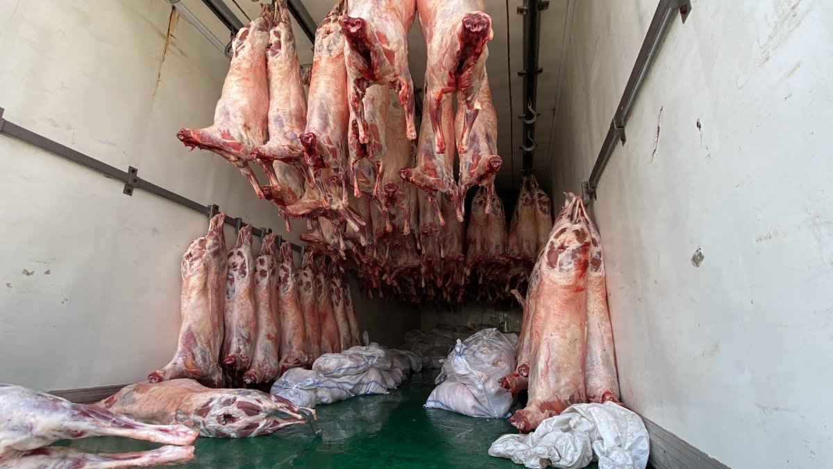 Mersin’de et tırından 77 kilo esrar çıktı #5