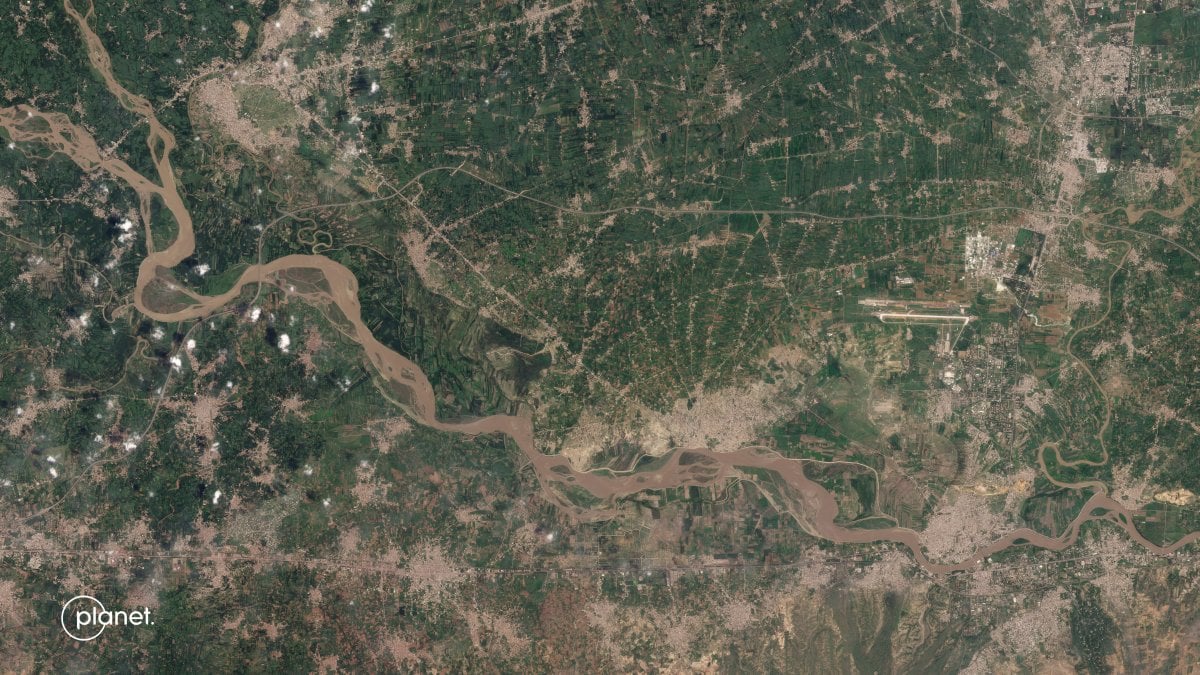 Satellite images showing the extent of the flooding in Pakistan #8