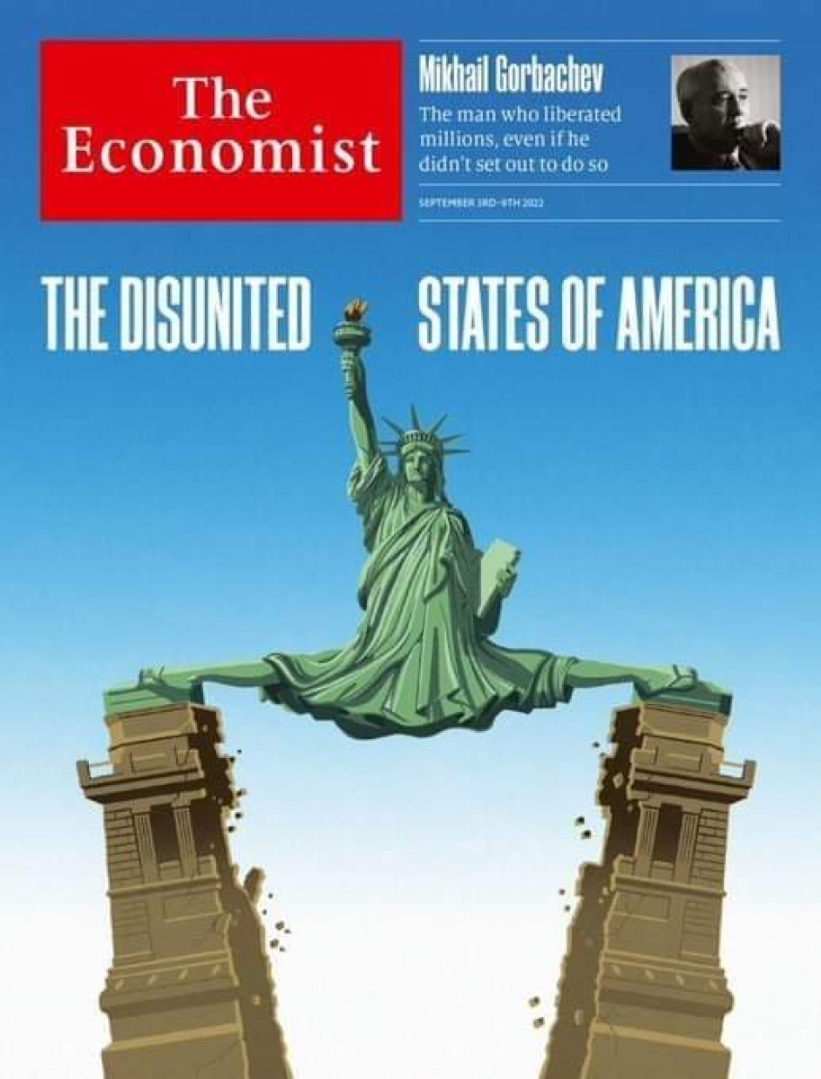 The Economist ten  ABD bölünüyor  kapağı #1
