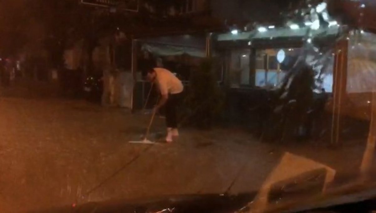 Rize de sağanak sonrası su baskını #2