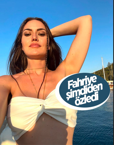 Hamile Fahriye Evcen'den yeni pozlar