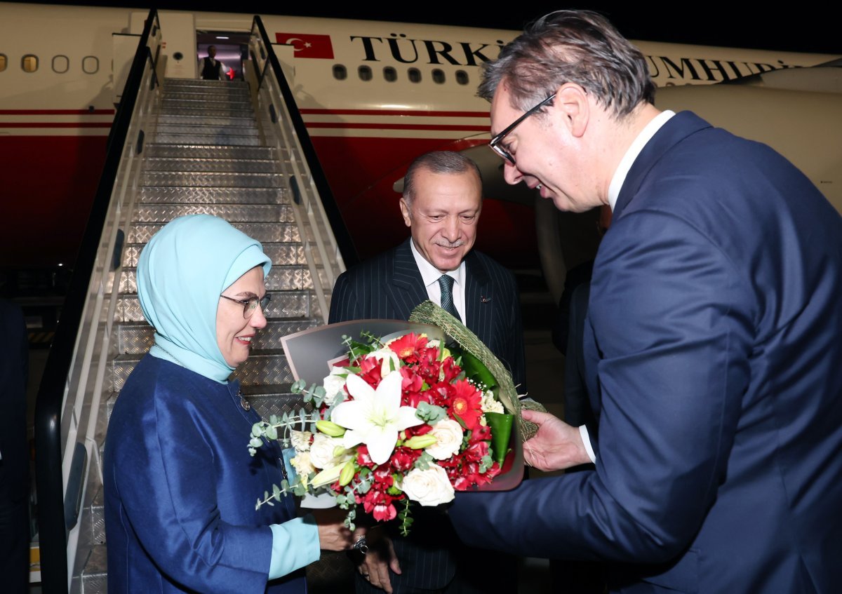 Cumhurbaşkanı Erdoğan Sırbistan a geldi #1