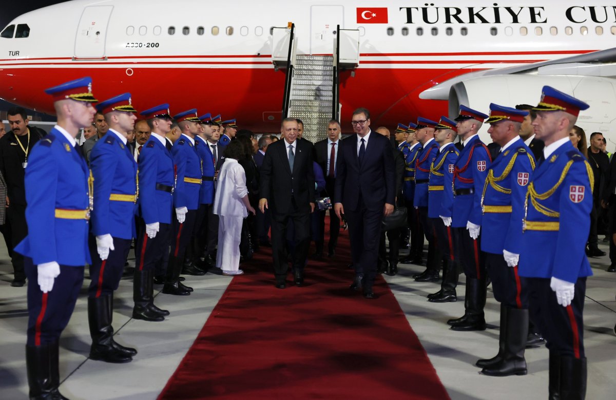 Cumhurbaşkanı Erdoğan Sırbistan a geldi #3