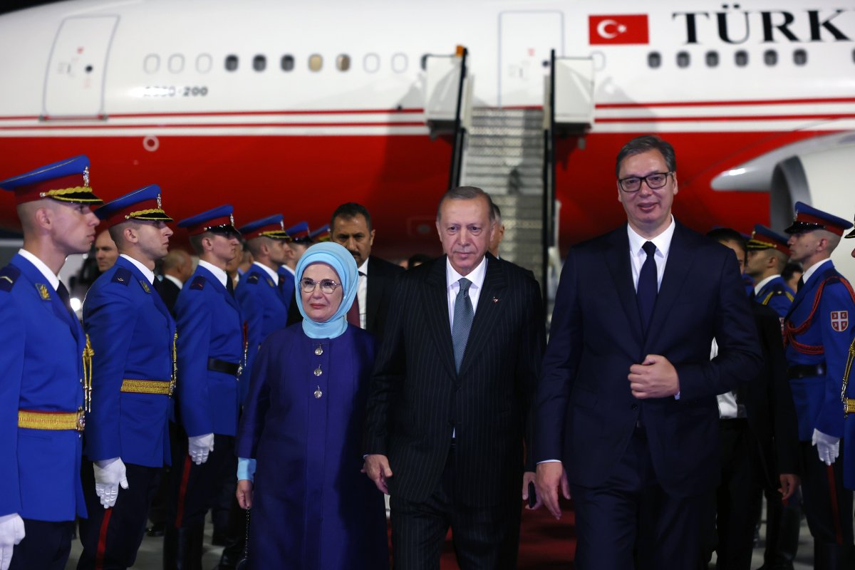Cumhurbaşkanı Erdoğan Sırbistan a geldi #4