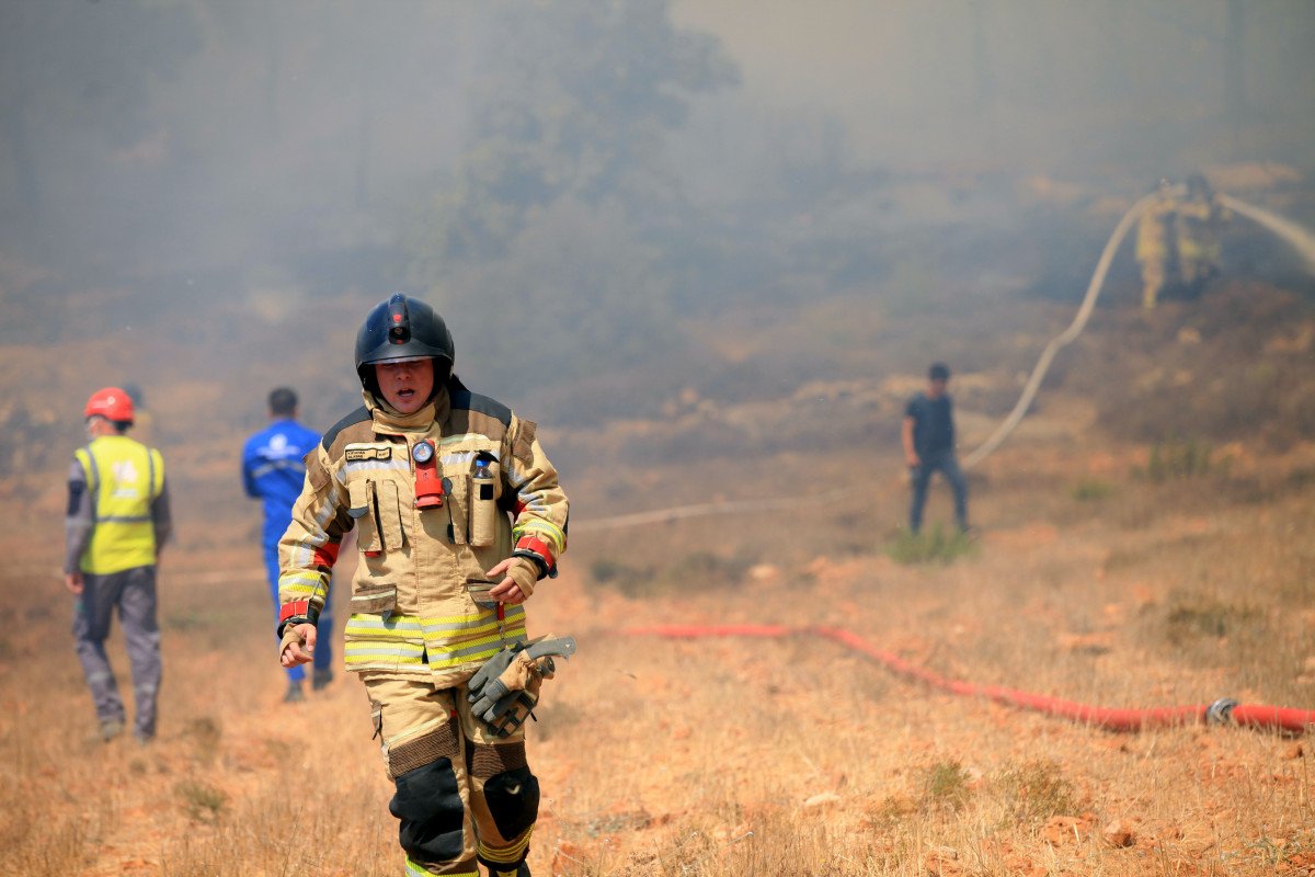 Mersin de orman yangını: 110 ev tahliye edildi #10
