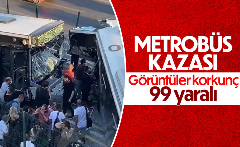 İstanbul Avcılar'da metrobüsler çarpıştı