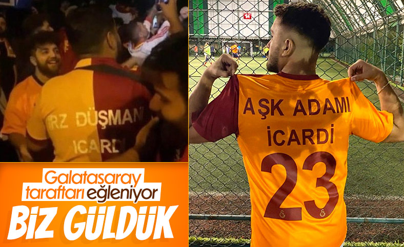 Galatasaray taraftarından Icardi forması