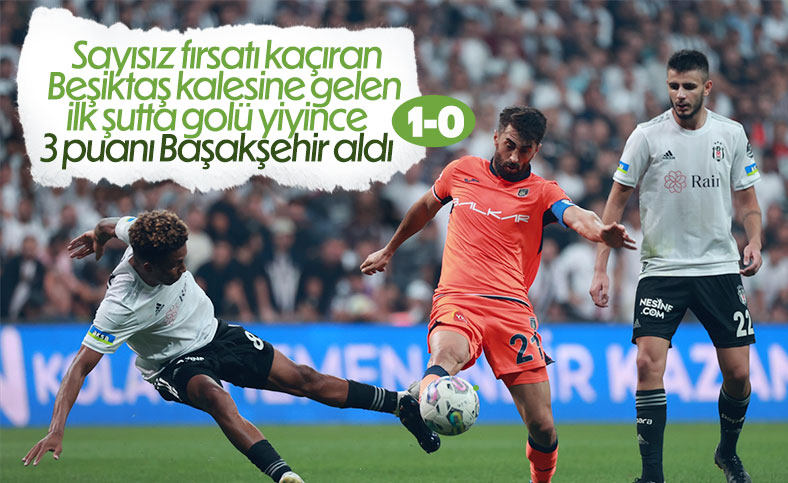 Başakşehir, Beşiktaş'ı tek golle mağlup etti