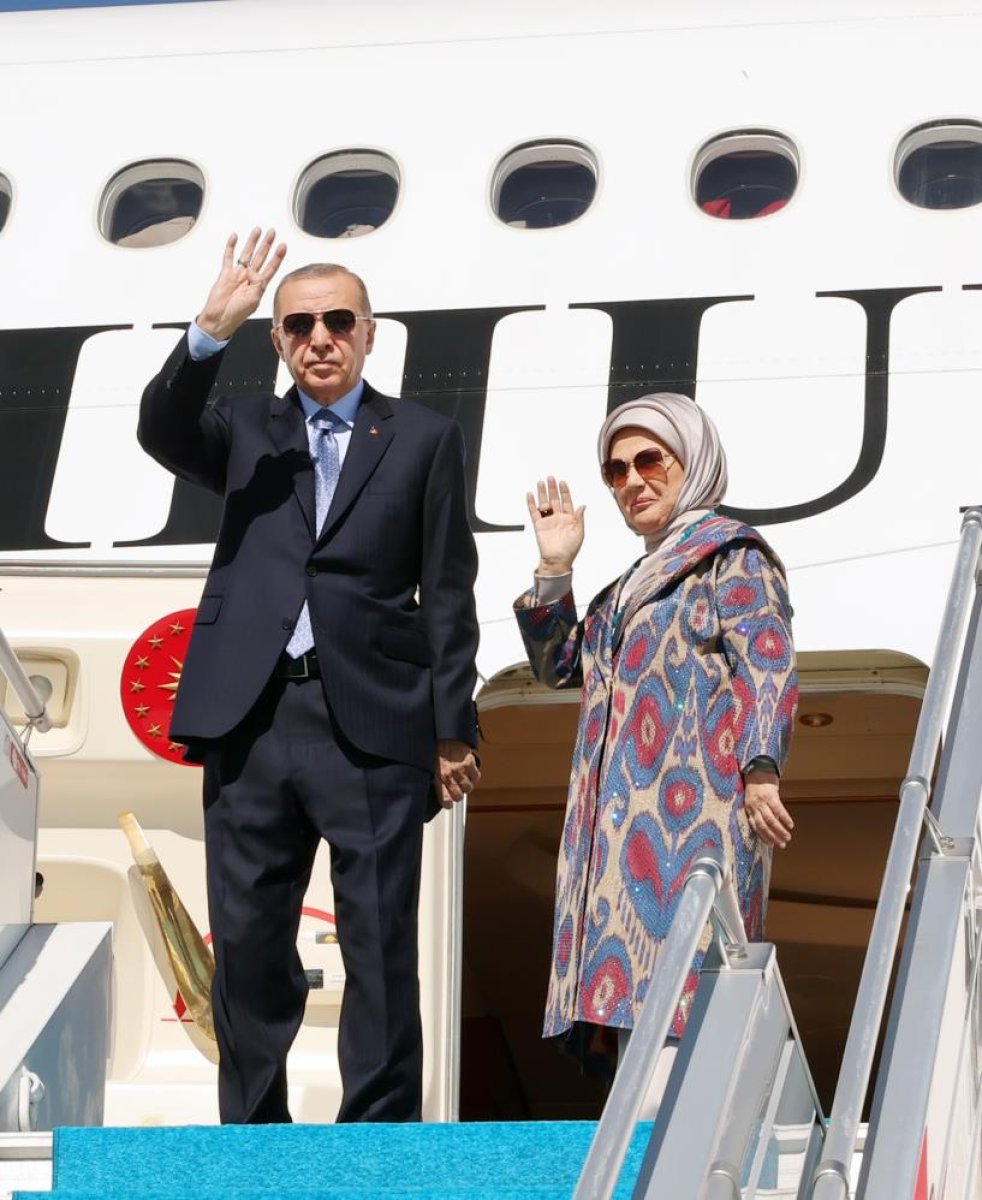 Cumhurbaşkanı Erdoğan Özbekistan’a gitti #3
