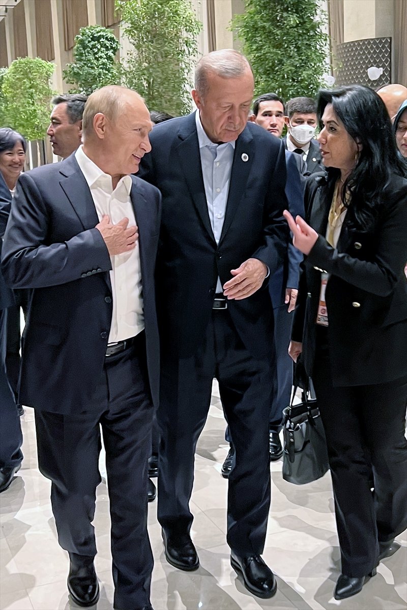 Cumhurbaşkanı Erdoğan, Özbekistan da liderle bir araya geldi #5