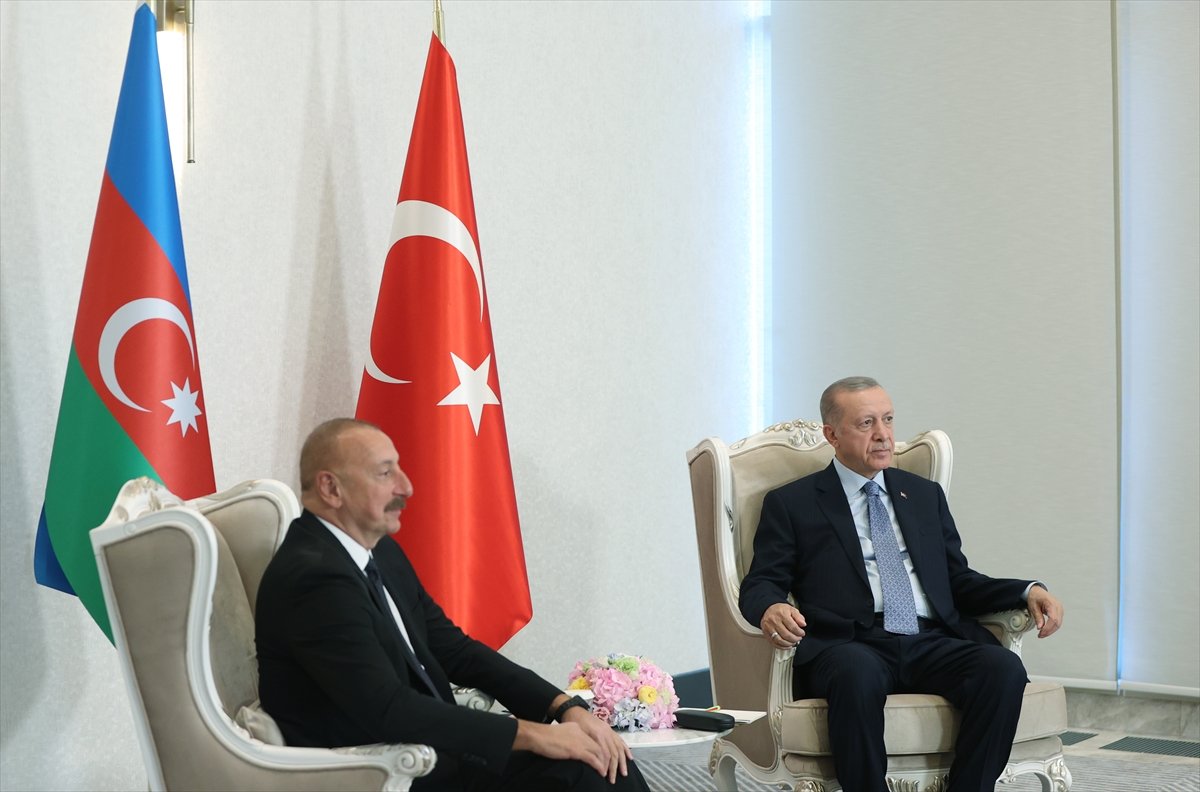 Cumhurbaşkanı Erdoğan, mevkidaşı Aliyev le buluştu  #2