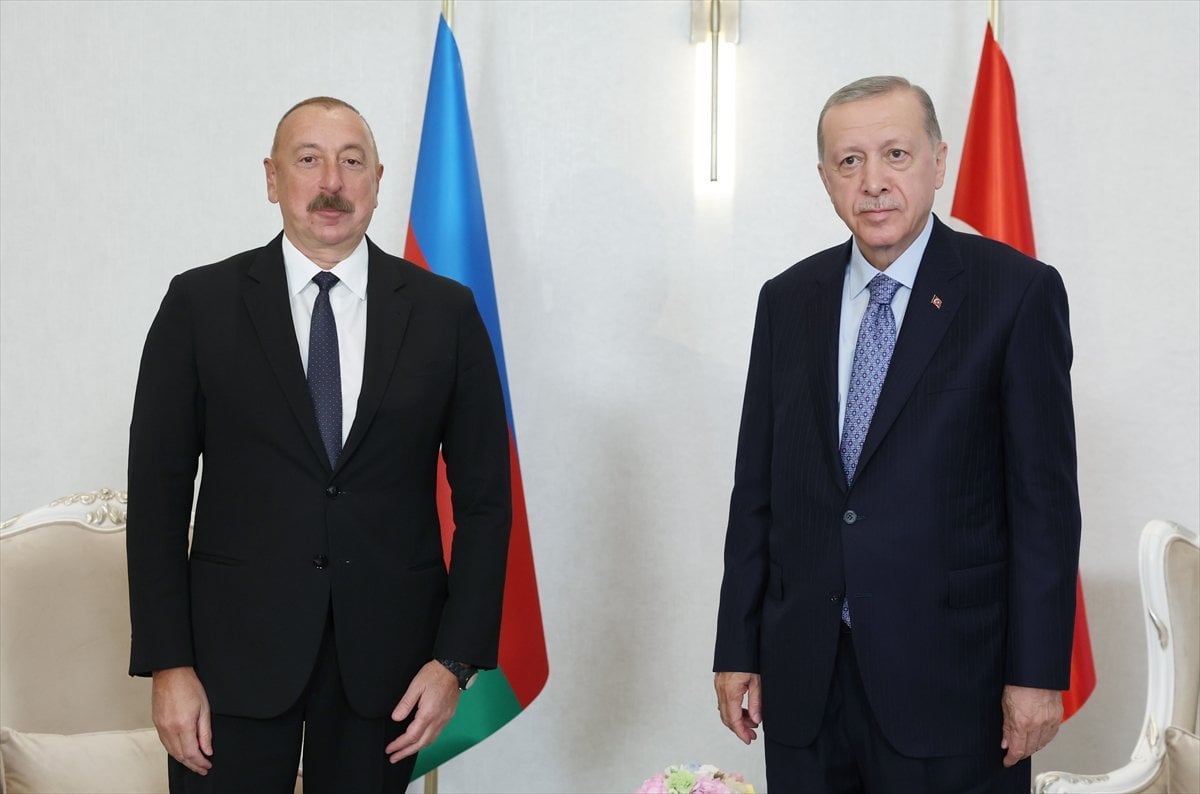 Cumhurbaşkanı Erdoğan, mevkidaşı Aliyev le buluştu  #3