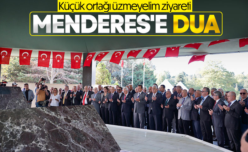 Kemal Kılıçdaroğlu'ndan Adnan Menderes'in mezarına ziyaret 
