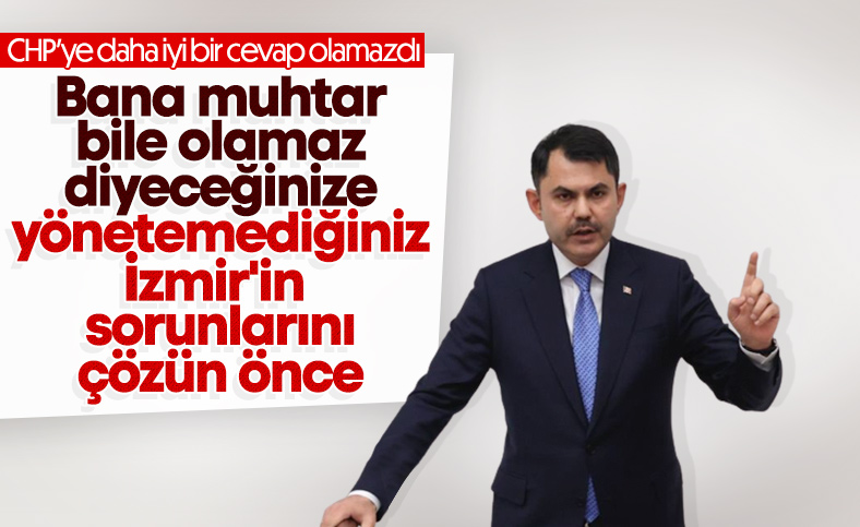 Murat Kurum'dan Özgür Özel'e yanıt: Millete parmak sallamayı bırakın