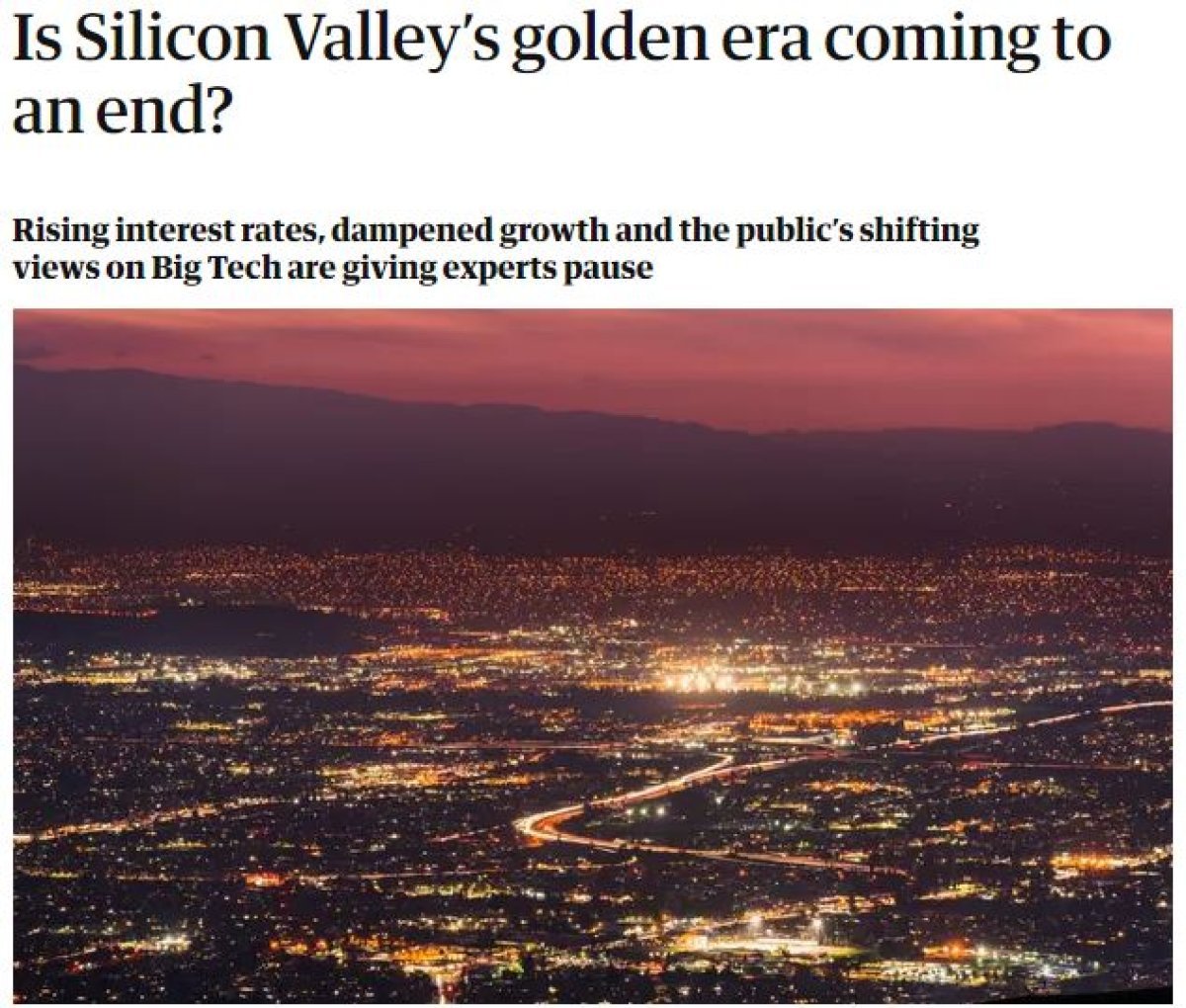 Guardian questions Silicon Valley's golden age #2