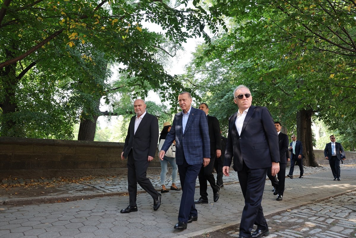 Cumhurbaşkanı Erdoğan New York ta yürüyüş yaptı  #6