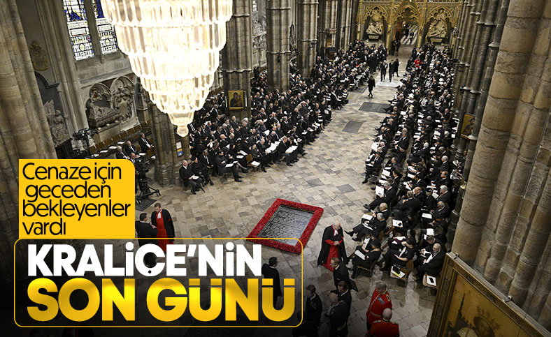 Kraliçe 2'nci Elizabeth'in cenaze törenine akın