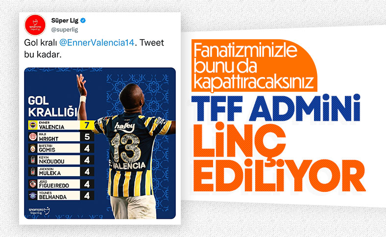 Süper Lig resmi Twitter hesabı linç ediliyor
