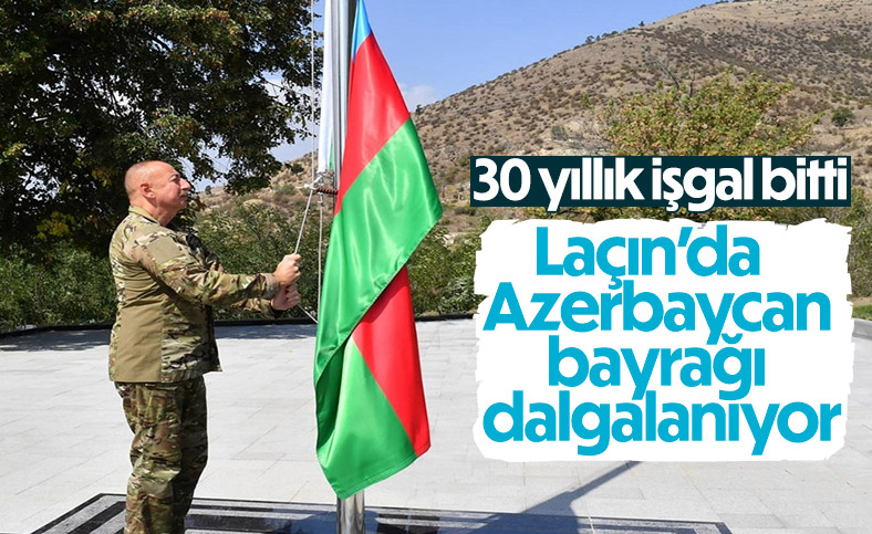 Azerbaycan Cumhurbaşkanı İlham Aliyev, işgalden kurtarılan Laçın'ı ziyaret etti