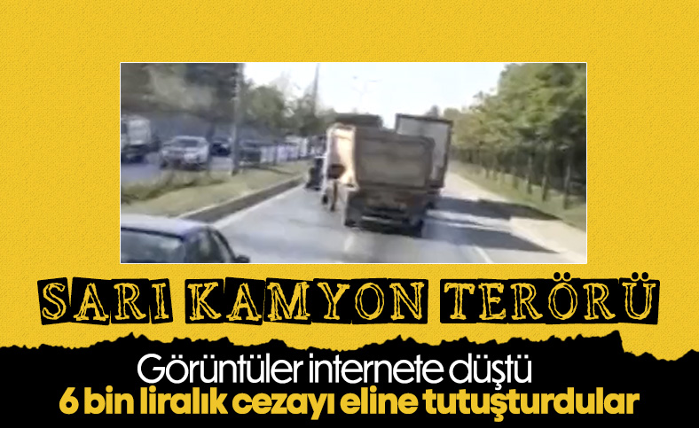 İstanbul'da kamyonla drift yapan maganda yakalandı