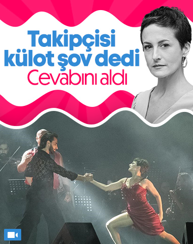 Canan Ergüder'den tango şov