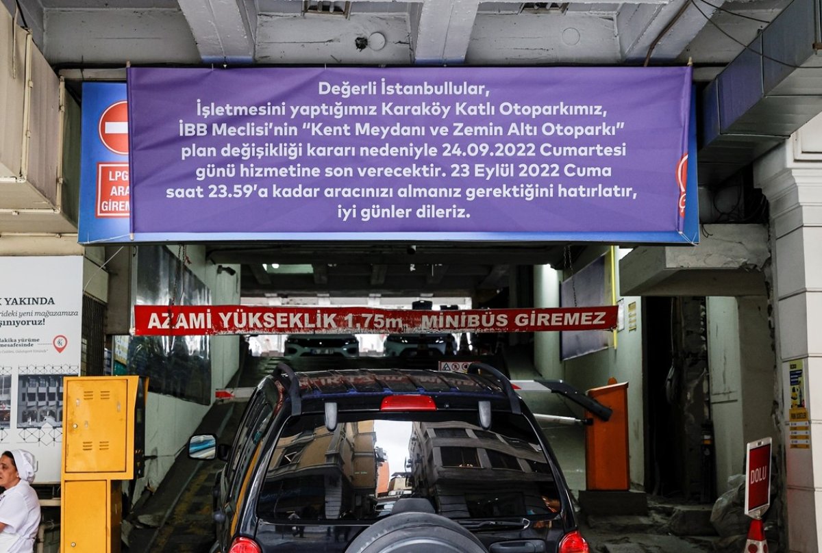 İstanbul'un ilk katlı otoparkı #4 kapanıyor