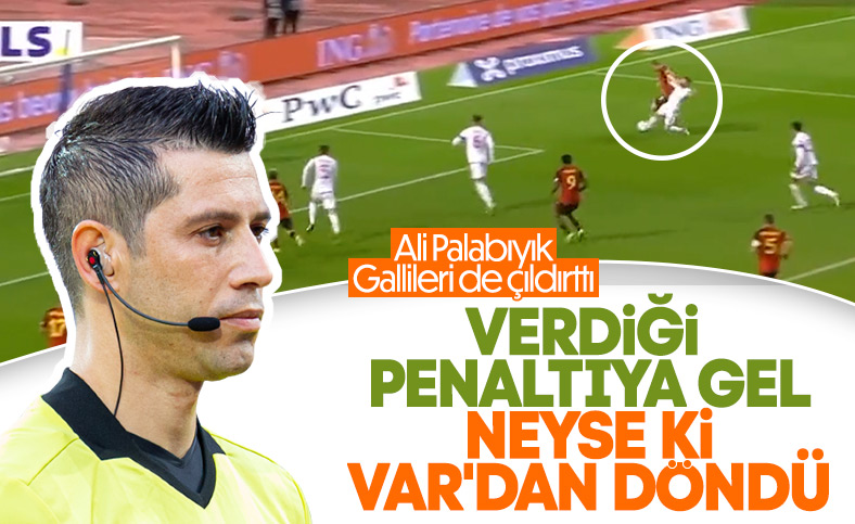 Ali Palabıyık'ın penaltı çaldığı pozisyon şaşırttı