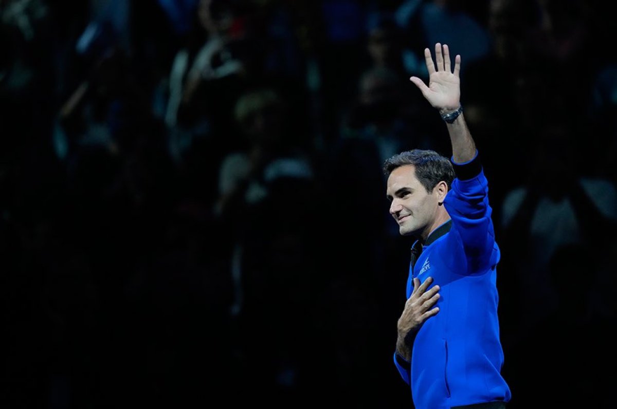 Tenisin efsane ismi Roger Federer kortlara veda etti #9