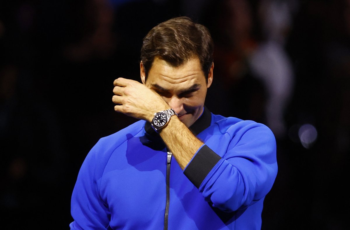 Tenisin efsane ismi Roger Federer kortlara veda etti #8
