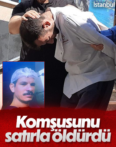 Bakırköy'de bir kişi, eski komşusunu satırla öldürdü