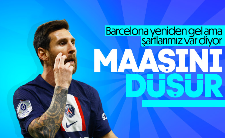 Barcelona'da Messi için şart