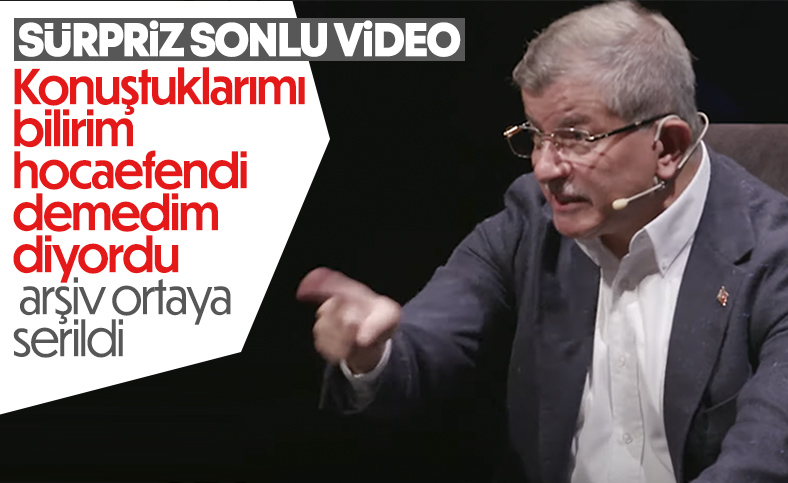 'Hocaefendi' lafını inkar eden Ahmet Davutoğlu'na sesi dinletildi