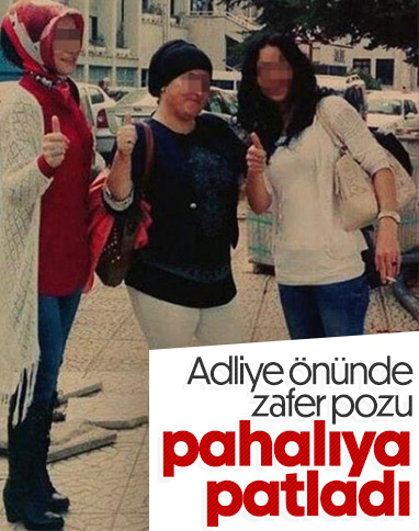 Zonguldak'ta adliye çıkışı zafer pozu veren 3 kadına ceza
