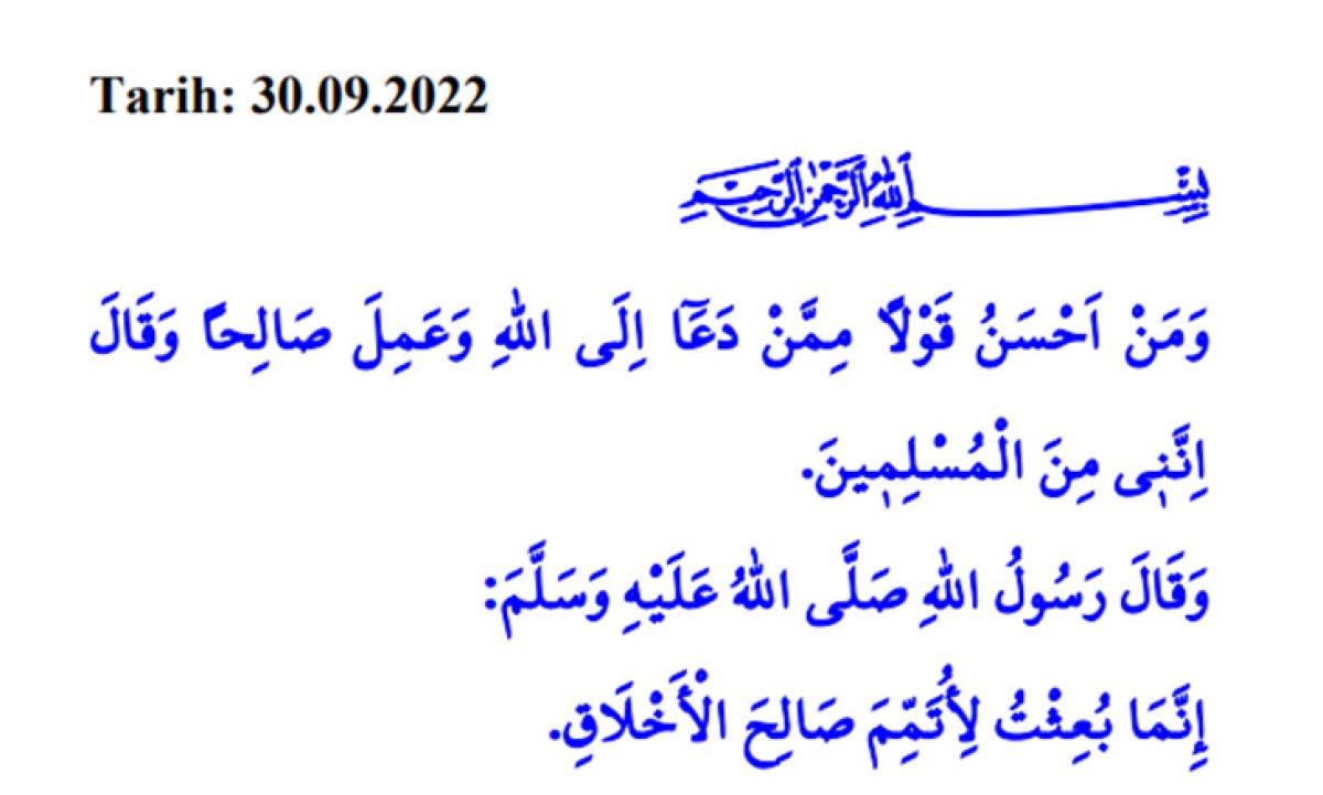 'O nun (s.a.v) çağrısı' #1