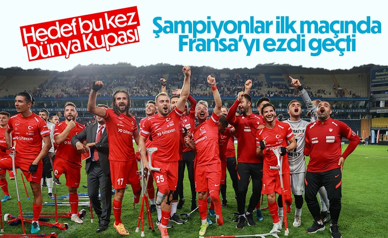 Ampute Futbol Milli Takımı, turnuvaya galibiyetle başladı