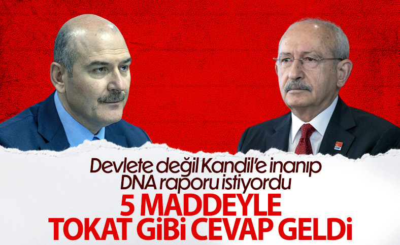 Soylu'dan teröristin DNA testini isteyen Kılıçdaroğlu'na: PKK'nın açıklamasını referans aldın