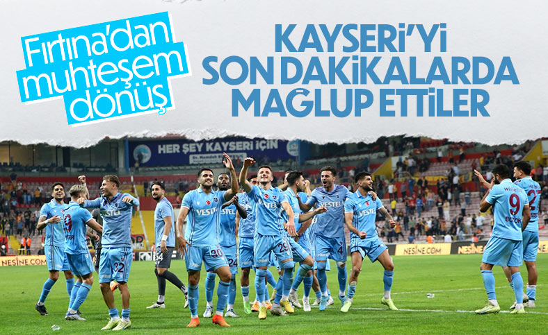 Trabzonspor, Kayserispor'u mağlup etti