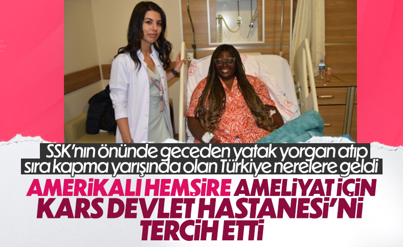 ABD’li hemşire, rahim ameliyatı için Kars Harakani Devlet Hastanesi'ni seçti