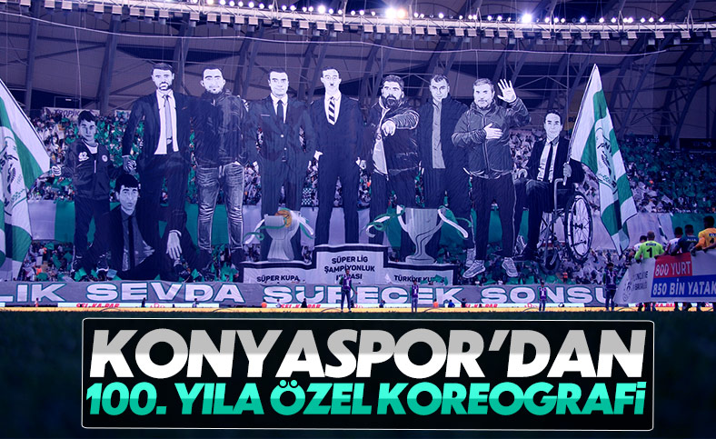 Konyaspor'dan 3 boyutlu koreografi