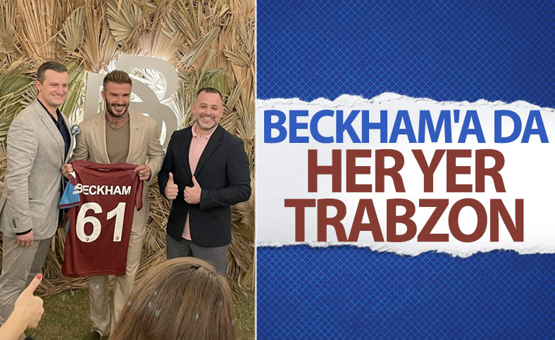 Beckham, Trabzonspor forması ile poz verdi