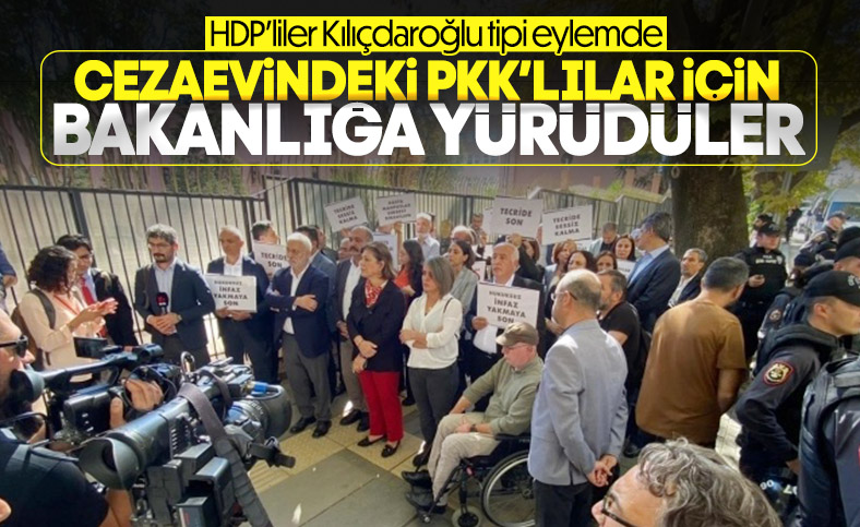 HDP'den terörden tutuklulara destek için yürüyüş